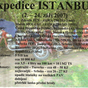 2.9.-.24.9.2007 expedice Istanbul